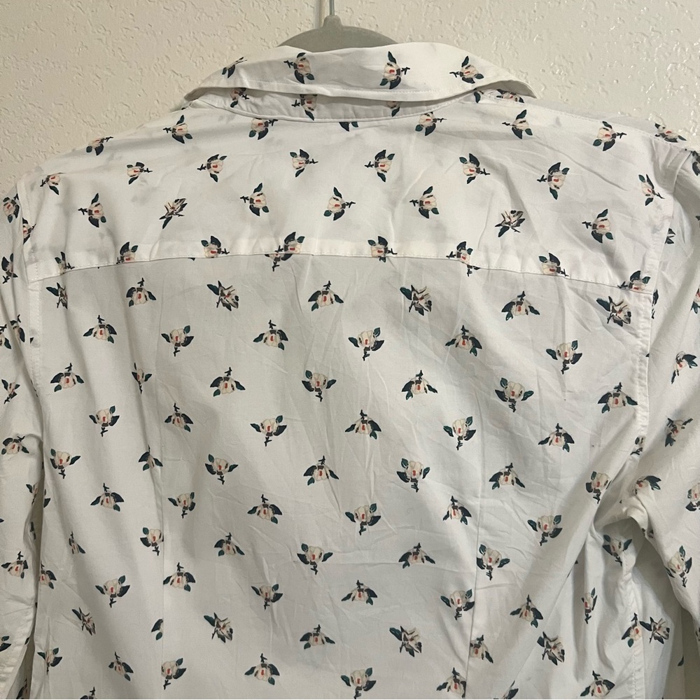 Banana Republic Riley Magnolia Floral shirt casual workwear button down shirt - Picture 8 of 10